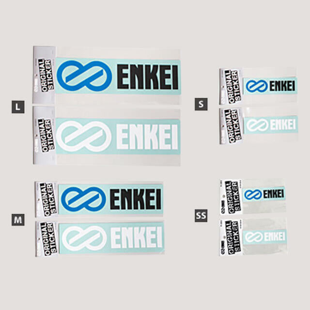 ENKEI CUT-OUT LOGO STICKER BLUE M 55MM X 227MM FOR  ENKEI-00045