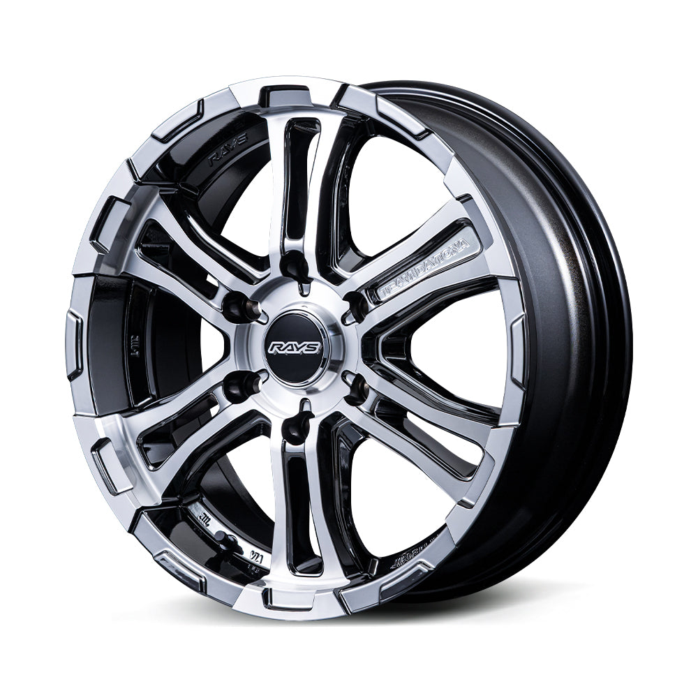 RAYS TEAM DAYTONA FDX-SG 17X6.5J 38 6X139.7 DC/SIDE RAISED BLACK METAL COAT (SAJ) 38337653814SAJ