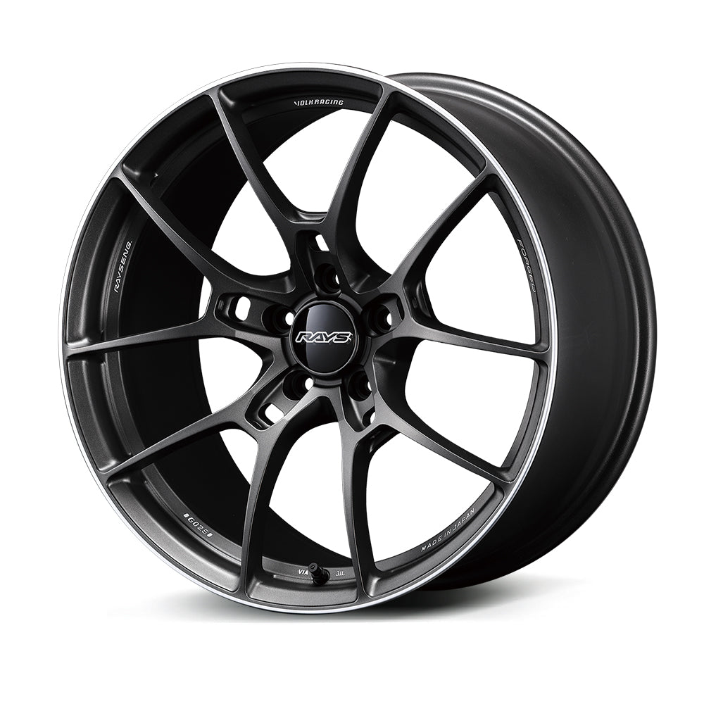 RAYS VOLK RACING G025 18X9.5J 45 5X120 MATTE GUN BLACK/RIM EDGE DC (MK) 06258954521MK