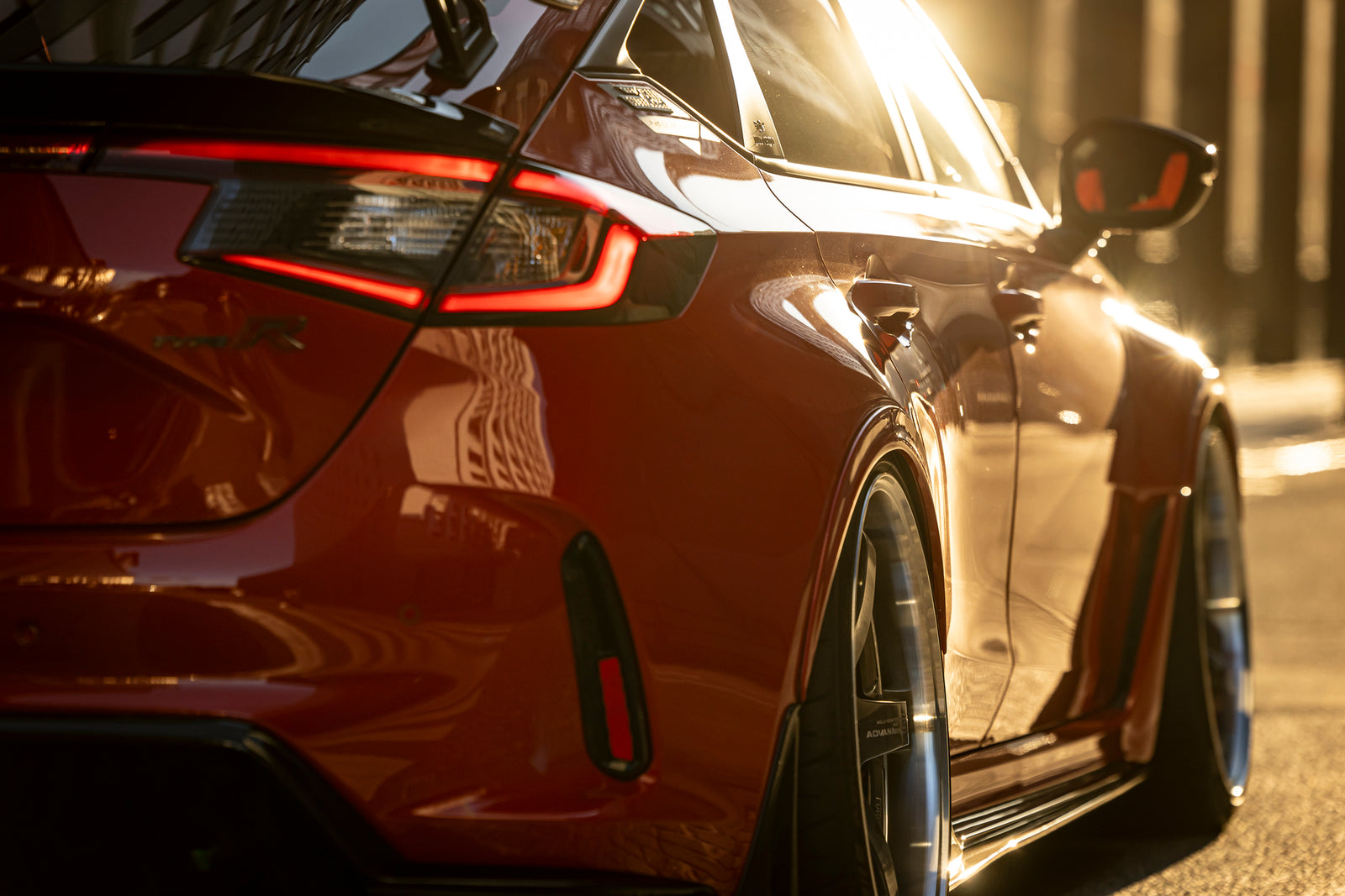 MAX ORIDO REAR END FIN SOLID BLACK FOR HONDA CIVIC FL5 AKE-FL5-REF-BK