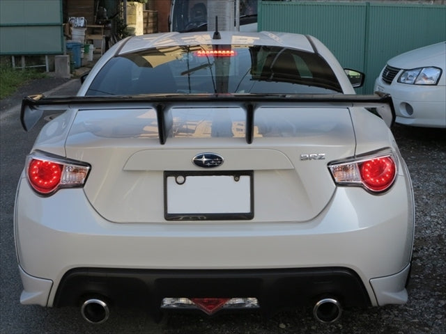 ZELE FRP REAR WING UNPAINTED AND HIGH MOUNT STOP LAMP RELOCATION KIT SET FOR TOYOTA 86 ZN6 SUBARU BRZ ZC6 ZELE-00028