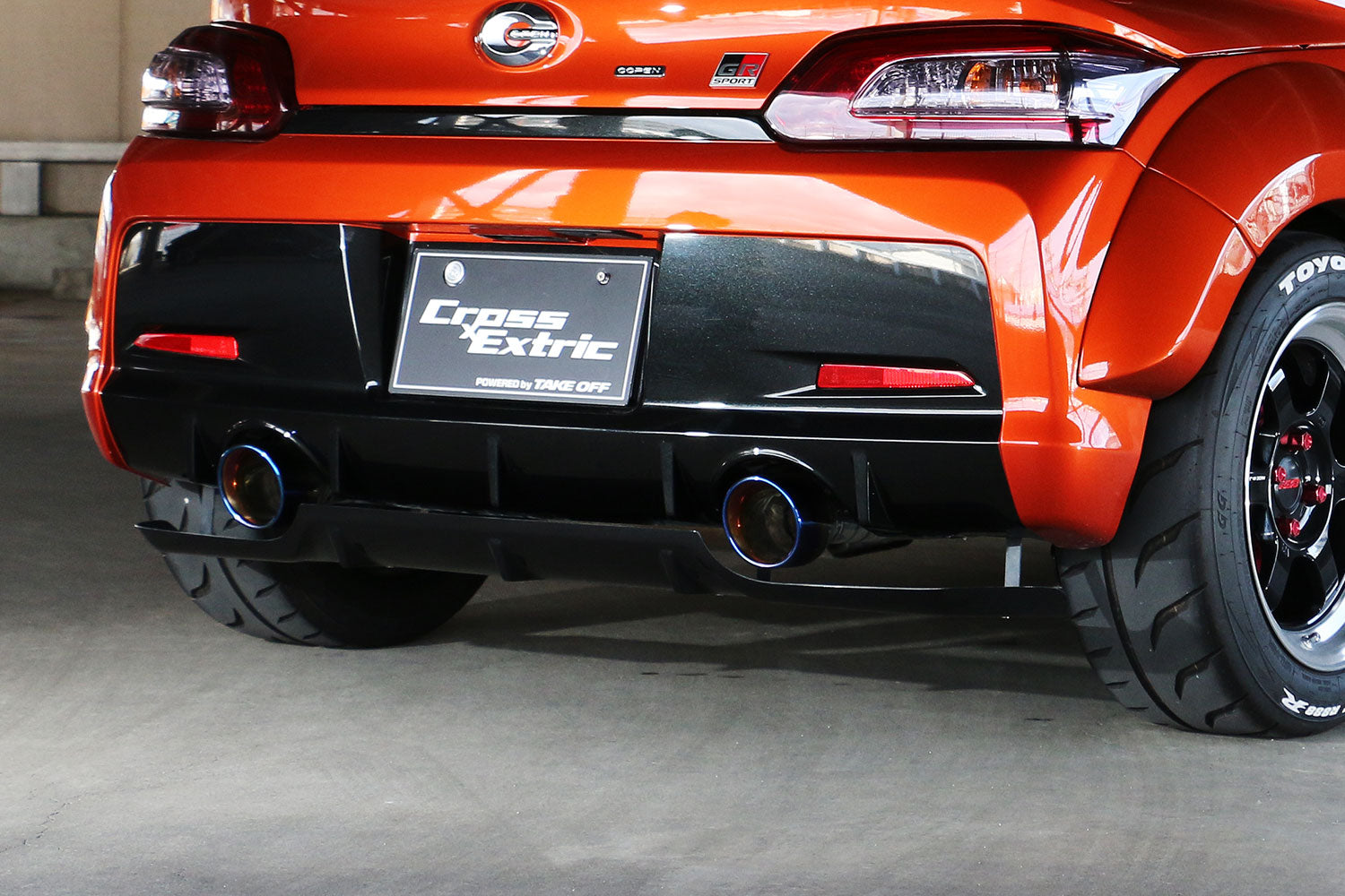 TAKE OFF REAR DIFFUSER, FRP FOR DAIHATSU COPEN GR SPORT LA400K/LA400A CEG0021-FRP