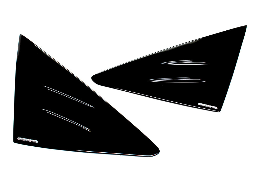 M&M HONDA VORTEX GENERATOR WINDOW PANEL FRP & GLOSS BLACK PAINT FOR 	HONDA CIVIC FL5 01010-FL5-MR08-GLOSS