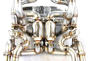 KREISSIEG F1 SOUND VALVETRONIC EXHAUST SYSTEM TITANIUM TAIL SANDBLASTED KSG LOGO MARK WITHOUT BUMPER FOR LAMBORGHINI DIABLO 5.0 VT SV ROADSTER LAD-04-TITANIUM-WITHOUTBUMPER