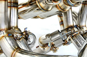 KREISSIEG F1 SOUND VALVETRONIC EXHAUST SYSTEM STAINLESS STEEL TAIL SANDBLASTED KSG LOGO MARK WITHOUT BUMPER FOR LAMBORGHINI DIABLO GT LAD-13-STAINLESS-WITHOUTBUMPER