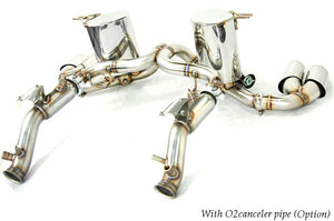 KREISSIEG F1 SOUND VALVETRONIC EXHAUST SYSTEM TITANIUM TAIL SANDBLASTED KSG LOGO MARK FOR LAMBORGHINI GALLARDO SPIDER LAG-03-TITANIUM