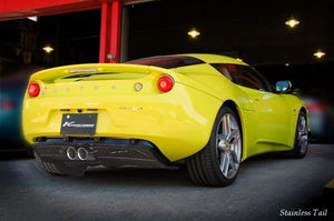 KREISSIEG CAT-BACK F1 SOUND VALVETRONIC EXHAUST SYSTEM STAINLESS STEEL BILLET FLOATING CURL TAIL SANDBLASTED KSG LOGO MARK 6 SPEED MANUAL FOR LOTUS EVORA LTEV-01-STAINLESSBILLET-6MT