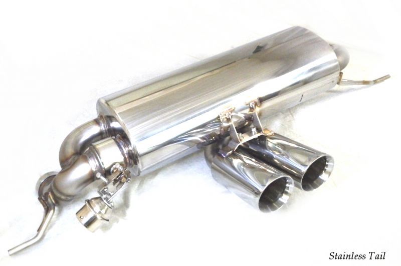 KREISSIEG CAT-BACK F1 SOUND VALVETRONIC EXHAUST SYSTEM STAINLESS STEEL FLOATING CURL TAIL SANDBLASTED KSG LOGO MARK IPS 6 SPEED AUTOMATIC FOR LOTUS EVORA LTEV-01-STAINLESS-IPS-6AT