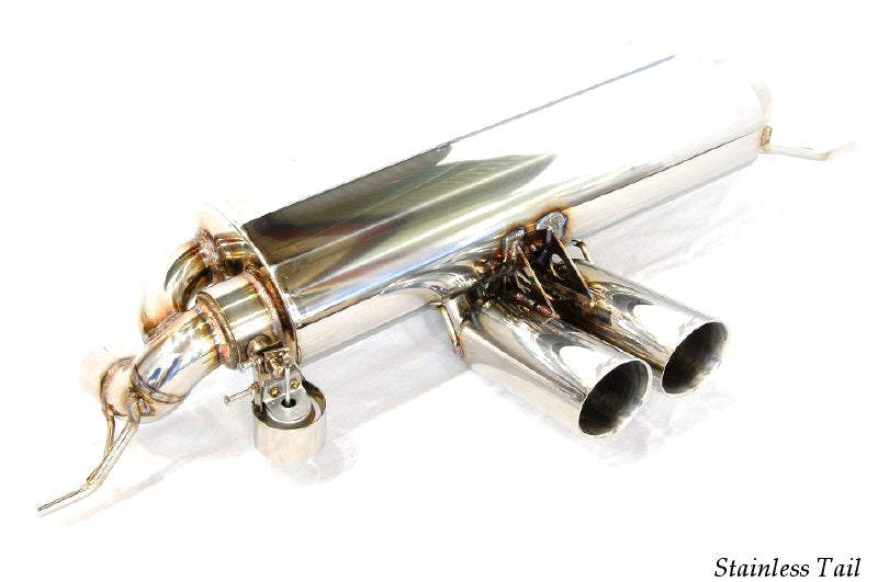 KREISSIEG CAT-BACK F1 SOUND VALVETRONIC EXHAUST SYSTEM STAINLESS STEEL BILLET FLOATING CURL TAIL SANDBLASTED KSG LOGO MARK IPS 6 SPEED AUTOMATIC FOR LOTUS EXIGE S V6 SUPERCHARGER LTEXS-01-STAINLESSBILLET-IPS-6AT
