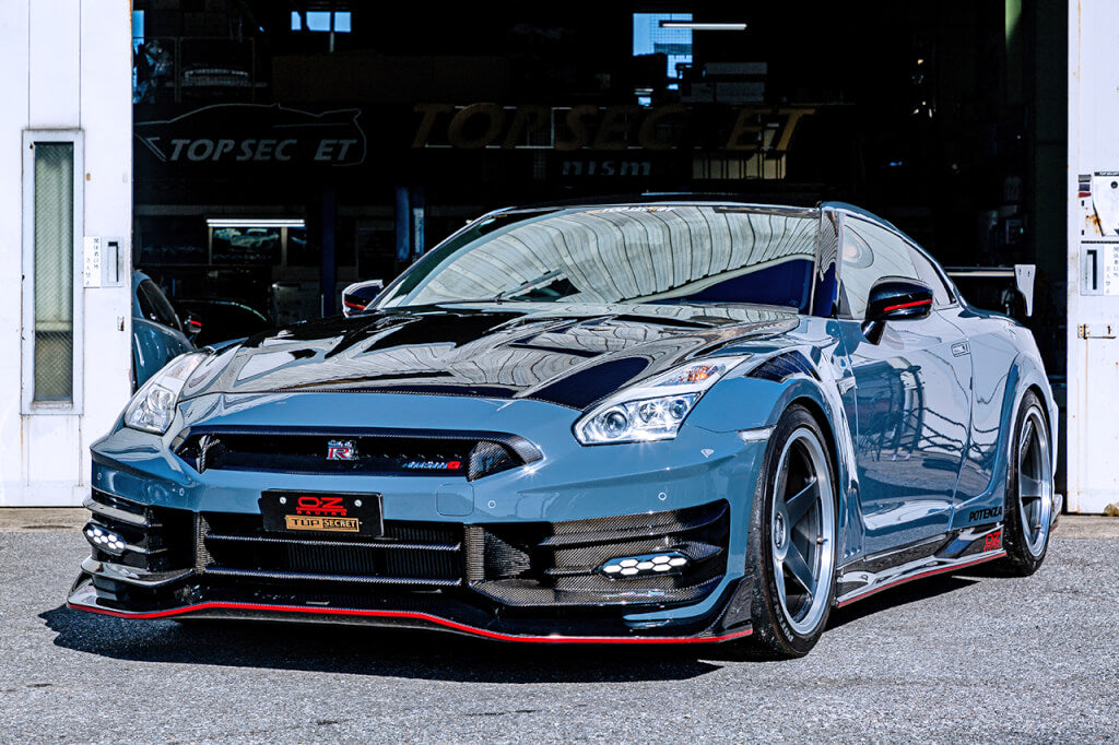 TOP SECRET M24 FULL BUMPER KIT HALF CARBON FOR NISSAN GT-R R35 TOP-SECRET-00070