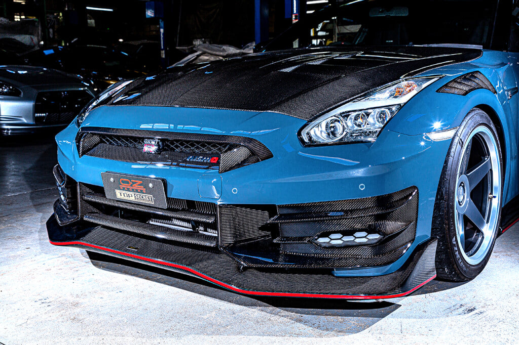 TOP SECRET M24 FULL BUMPER KIT HALF CARBON FOR NISSAN GT-R R35 TOP-SECRET-00070
