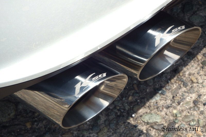 KREISSIEG F1 SOUND VALVETRONIC EXHAUST SYSTEM STAINLESS STEEL FLOATING CURL TAIL SANDBLASTED KSG LOGO MARK 4WD 330HP FOR MASERATI GHIBLI V6 4WD YEAR 2018~2019 330HP MGB-01-STAINLESS-4WD-330HP-2018-2019