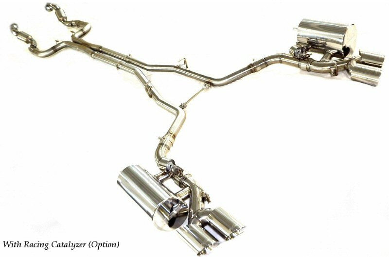 KREISSIEG F1 SOUND VALVETRONIC EXHAUST SYSTEM STAINLESS STEEL FLOATING CURL TAIL SANDBLASTED KSG LOGO MARK 2WD 350HP FOR MASERATI GHIBLI V6 2WD YEAR 2013~2017 350HP MGB-01-STAINLESS-2WD-350HP-2013-2017