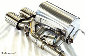 KREISSIEG F1 SOUND VALVETRONIC EXHAUST SYSTEM STAINLESS STEEL FLOATING CURL TAIL SANDBLASTED KSG LOGO MARK 4WD 430HP FOR MASERATI GHIBLI V6 4WD YEAR 2018~2019 430HP MGB-01-STAINLESS-4WD-430HP-2018-2019