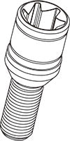 KYO-EI KICS MONOLIT BOLT PART REPLACEMENT PART FOR KICS MONOLITH BOLT (1 PIECE) FOR  ZMN3A35