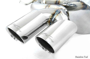 KREISSIEG CAT-BACK F1 SOUND VALVETRONIC EXHAUST SYSTEM STAINLESS STEEL FLOATING CURL TAIL SANDBLASTED KSG LOGO MARK CENTERMUFFLER TYPE-1 MISSION DUO SELECT WITH VARIABLE FUNCTION FOR MASERATI QUATTROPORTE YEAR ~2007 MQP-06-STAINLESS-TYPE1-DUOSELECT-YES