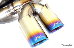 KREISSIEG CAT-BACK F1 SOUND VALVETRONIC EXHAUST SYSTEM TITANIUM FLOATING CURL TAIL SANDBLASTED KSG LOGO MARK MUFFLER TYPE-1 MISSION AT WITH VARIABLE FUNCTION FOR MASERATI QUATTROPORTE YEAR ~2012 MQP-09-TITANIUM-TYPE1-AT-YES
