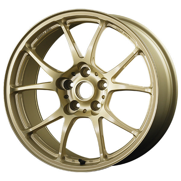 TWS T66-F 17X9.0J +45 5-100 FLAT GOLD FGD TWS-00085