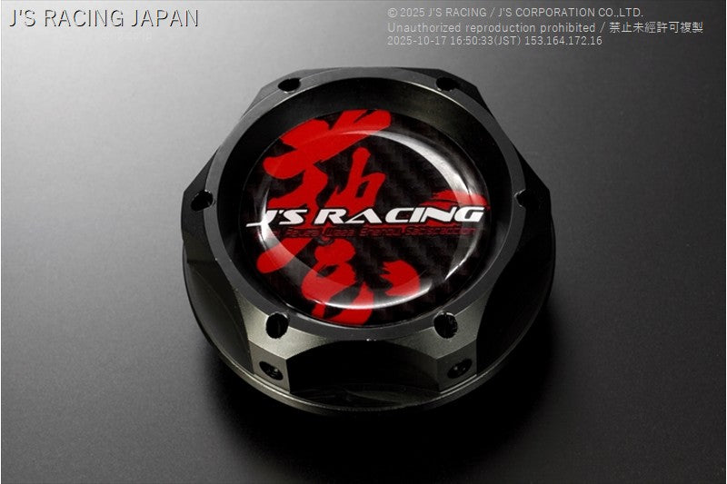 J'S RACING SPL OIL FILLER CAP BLACK OFW-BK