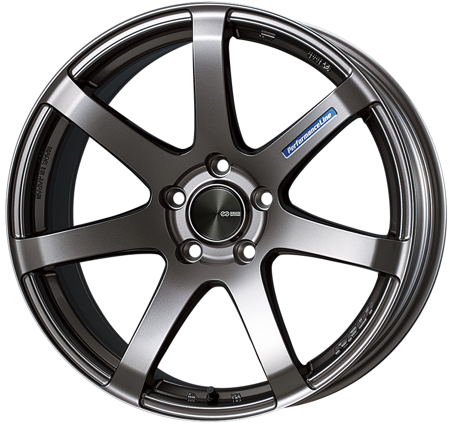 ENKEI PERFORMANCELINE PF07 15X6J 100X4 45 DARK SILVER ENKEI-01102