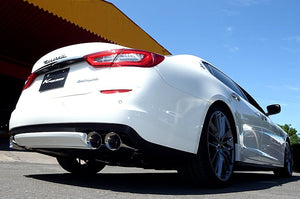 KREISSIEG F1 SOUND VALVETRONIC EXHAUST SYSTEM STAINLESS STEEL FLOATING CURL TAIL SANDBLASTED KSG LOGO MARK FOR V6 FOR MASERATI QUATTROPORTE S V6 3.0L Twin Turbo MQP-10-STAINLESS-S-V6