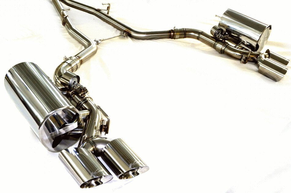 KREISSIEG F1 SOUND VALVETRONIC EXHAUST SYSTEM STAINLESS STEEL FLOATING CURL TAIL SANDBLASTED KSG LOGO MARK FOR V8 FOR MASERATI QUATTROPORTE GTS V8 3.8L Twin Turbo MQP-10-STAINLESS-GTS-V8