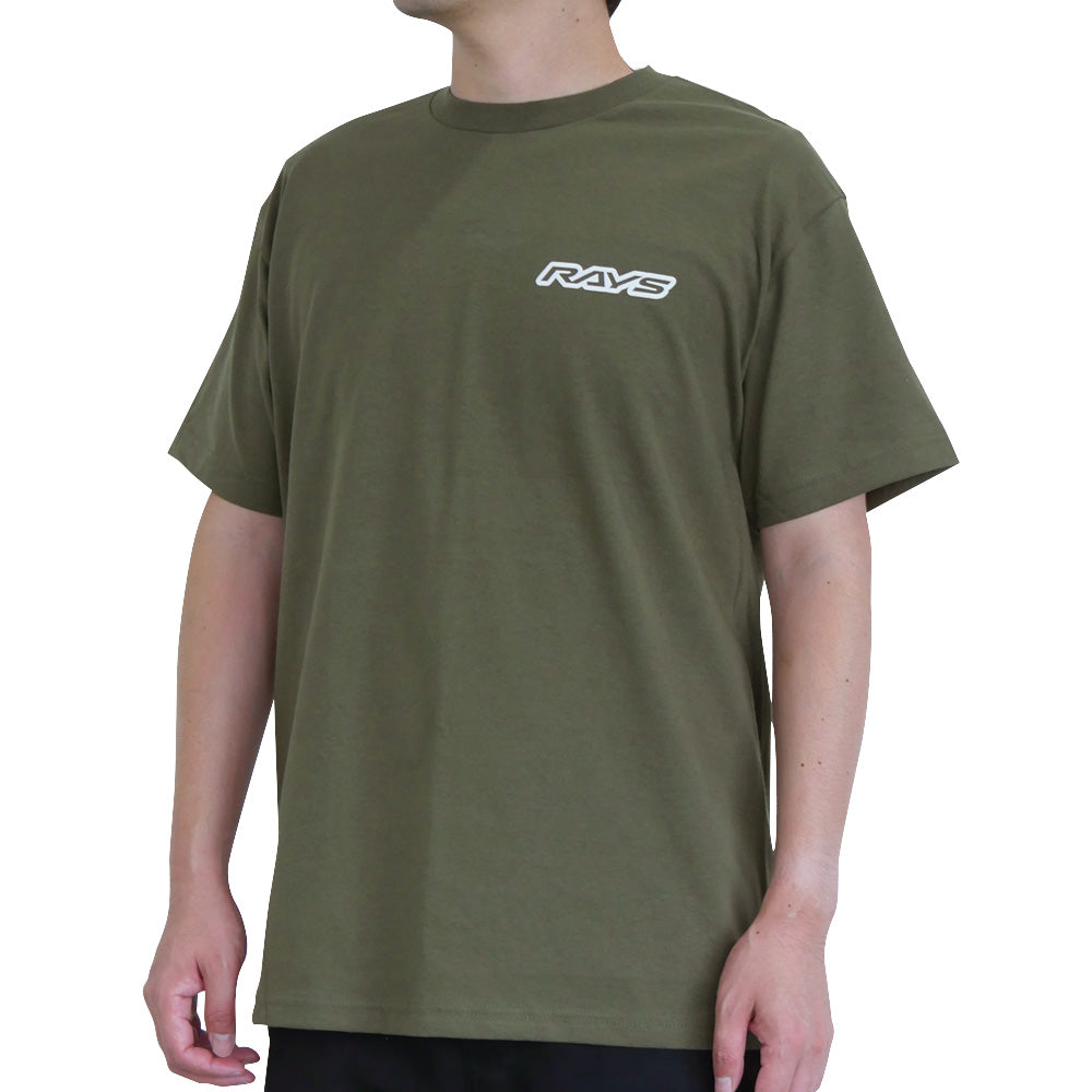 RAYS OFFICIAL T-SHIRT 25S KATAKANA RAYS MILITARY GREEN L 740925SRAYS33