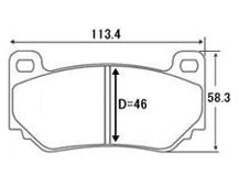 ACRE RACING PRO BRAKE PAD FRONT FOR LOTUS ELISE 1.8 S RP010-RACING-PRO