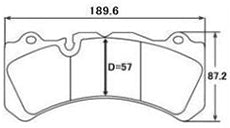 ACRE RACING PRO BRAKE PAD FRONT FOR VOLVO V60 2.0T POLESTAR FB420 FD4204T FB4154T RP016-RACING-PRO