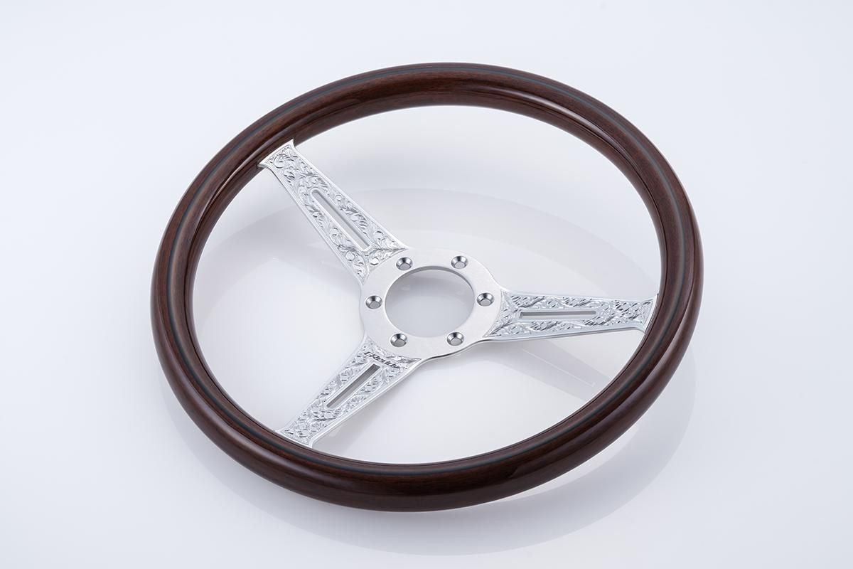 GREDDY SPORTS STEERING WOOD (LIGHT BROWN) + ENGRAVING FOR  16600020