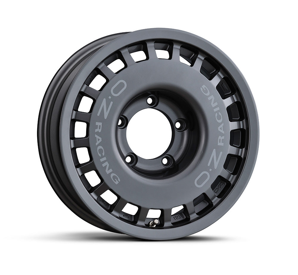 DAMD OZ RACING RALLY RACING 16×6J SET OF 5 DARK GRAPHITE FOR SUZUKI JIMNY SIERRA JB74 YEAR: 2018.07~ DAMD-00167