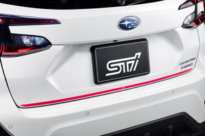 STI TAIL GATE GARNISH CHERRY RED FOR SUBARU IMPREZA 5DOOR GU ST91042G2000