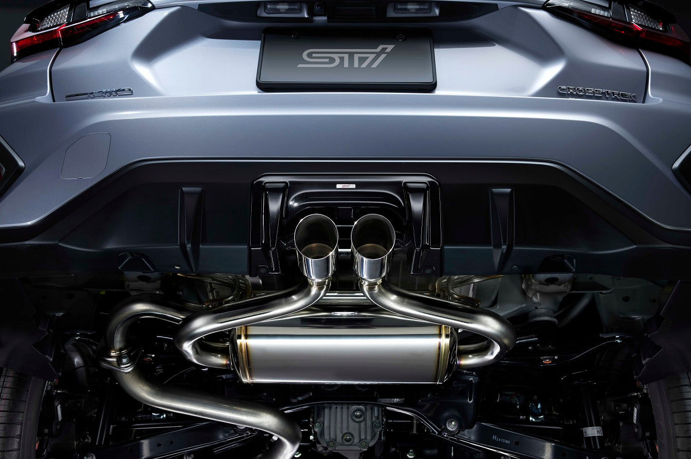 STI PERFORMANCE MUFFLER EXHAUST AND GARNISH FOR SUBARU CROSSTREK GU CROSSTREK  STPKG40G2001