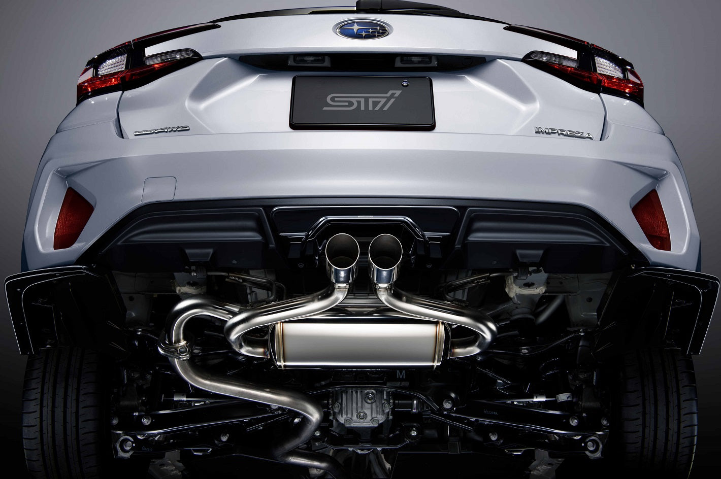 STI PERFORMANCE MUFFLER AND GARNISH SET FOR SUBARU IMPREZA 5DOOR GU HYBRID STPKG40G2020