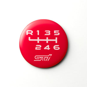 STI SHIFT PATTERN EMBLEM RED 5MT STSG25100350