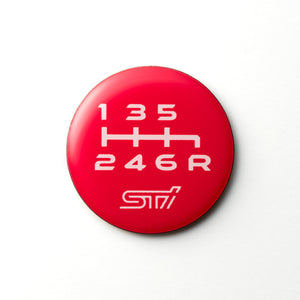 STI SHIFT PATTERN EMBLEM RED 5MT STSG25100350