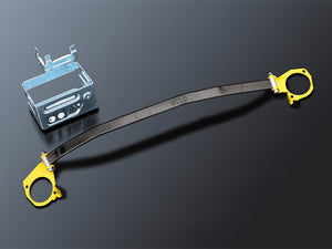 D-SPORT STRUT TOWER BRIDGE STRUT TOWER BAR ALUMINIUM-CARBON OVAL FOR DAIHATSU MOVE CONTE L575S L585S 55137-B161