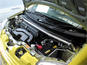 D-SPORT STRUT TOWER BRIDGE STRUT TOWER BAR ALUMINIUM-CARBON OVAL FOR DAIHATSU CAST LA250S 55137-B180
