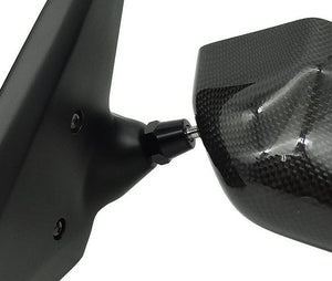 CRAFT SQUARE TOURING COMPETITION DRY CARBON MIRROR BLUE ANTI-GLARE MIRROR FOR FIAT 500 ALFA ROMEO 4C TCARFZ-F5C-BL