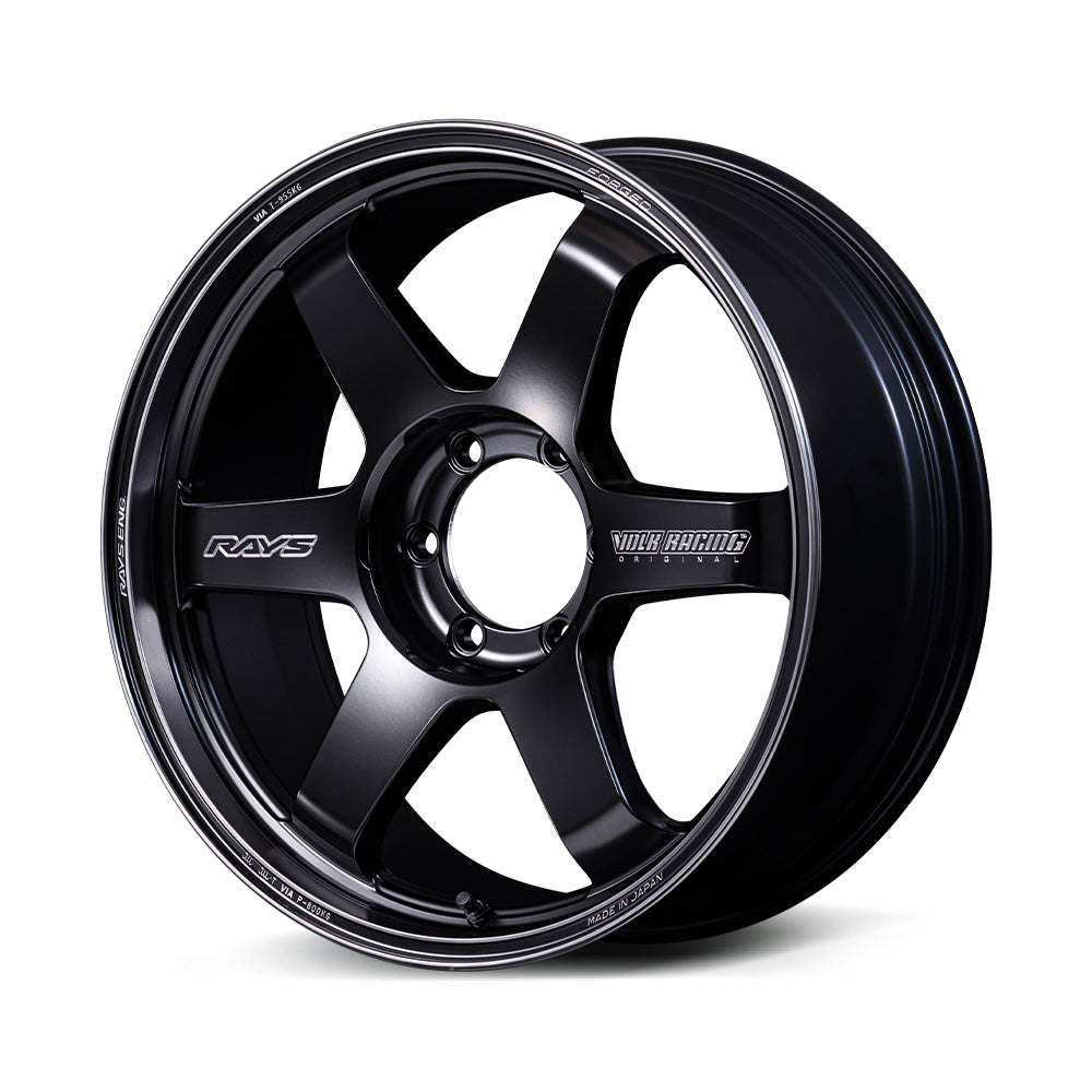 RAYS VOLK RACING TE37 ULTRA LARGE P.C.D. BLACK SHADOW LTD. 20X9.5J +0 6X139.7 MATTE TRANSLUCENT BLACK (PH) 02210950016PH