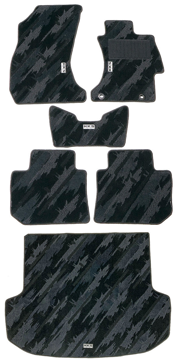 HKS FLOOR AND LUGGAGE MATS OCT RHD SET OF 6 FOR SUBARU LEVORG VMG 53001-AF005