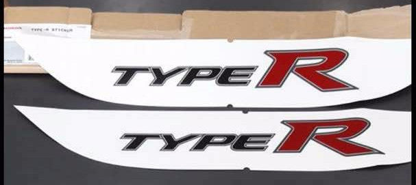 OEM HONDA 08F30SNW000A TYPE R STICKER WHITE  08F30-SNW-000A - Black Hawk Japan