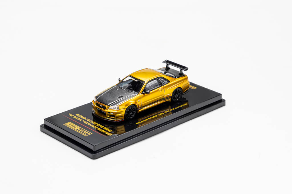 TOP SECRET 1 64 INNO MODELS R34GT-R TOP SECRET TOKYO AUTO SALON 2024 GOLD FOR  TOP-SECRET-00279
