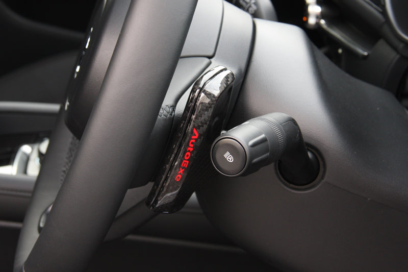 AUTOEXE CARBON PADDLE SHIFT LEVER FOR MAZDA CX-80 KL SERIES WITH STEERING SHIFT SWITCH A1383-20