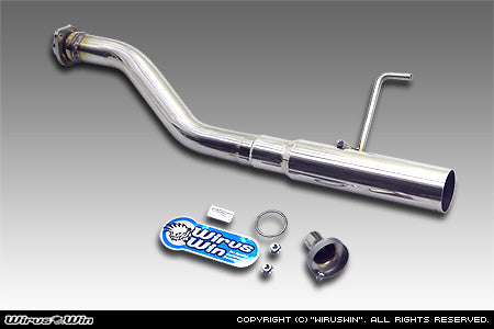 WIRUS WIN COMPACT MUFFLER RACING TYPE FOR HONDA ACTY TRUCK HA3 HA4 HA5 4WD E07A WIRUS-WIN-00053 - Black Hawk Japan