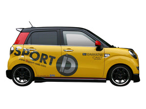 D-SPORT SPORT AERO PARTS SIDE SKIRT UNPAINTED URETHANE FOR DAIHATSU CAST LA250S LA260S SPORT 08150-E260-000-KX
