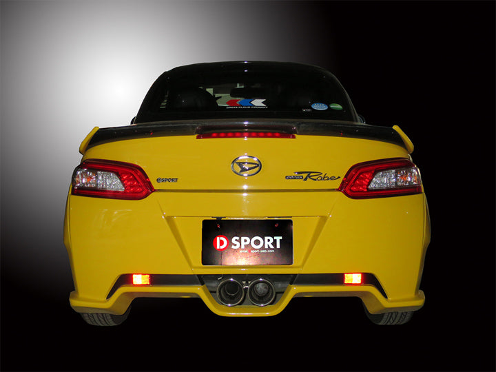 D-SPORT AERO REAR BUMPER FOR CDEX PAINTED MATADOR RED PEARL R70 FOR DAIHATSU COPEN LA400K ROBE 52159-A240-R70-KX