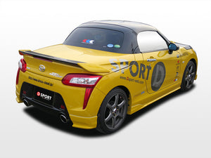 D-SPORT TRUNK SPOILER CFRP CLEAR BLUE CRYSTAL METALLIC B63 FOR DAIHATSU COPEN LA400K LA400A ROBE GR SPORT 76870-E240-B63-KX