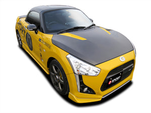 D-SPORT AERO BONNET CARBON BRIGHT SILVER METALLIC S28 FOR DAIHATSU COPEN LA400K LA400A ROBE GR SPORT 53301-E240-S28-KX