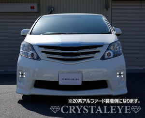 CRYSTAL EYE LED FOG LAMPS AND LED DAYTIME RUNNING LIGHTS FOR TOYOTA ESTIMA 20 HYBRID E023FG